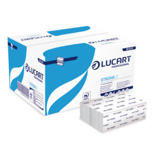 Lucart Strong Z-Falz Handtuch, Zellstoff, 2-lagig, 22,5 × 24 cm – 200 Blatt