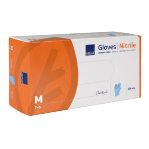 Abena Classic Nitril-Einweghandschuhe, blau, puderfrei, unsteril, 240 mm – 200 Stück
