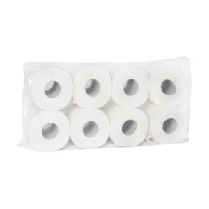 Toilettenpapier Triodeluxe Kleinrollen, Zellstoff, 3‑lagig, Blumenprägung – 250 Blatt (9,5 × 11 cm)