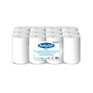 Bulkysoft Classic Papierwischtücher Mini (1 lagig, 12 Rollen)