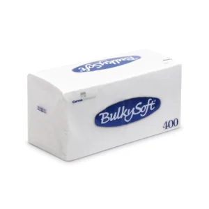 Servietten Bulkysoft (33x33, 1 lagig, 1/4 Falzung, weiss, 10x400, 4000 Stück)