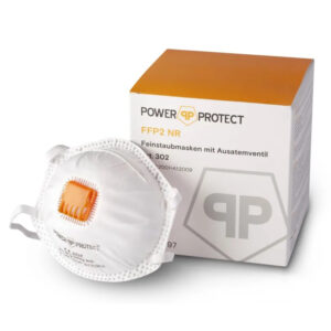 Power Protect 302 FFP2 NR Feinstaubmaske mit Ausatemventil – Box à 10 Stück